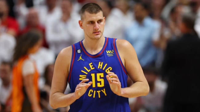 Nikola Jokic playing in the NBA Finals