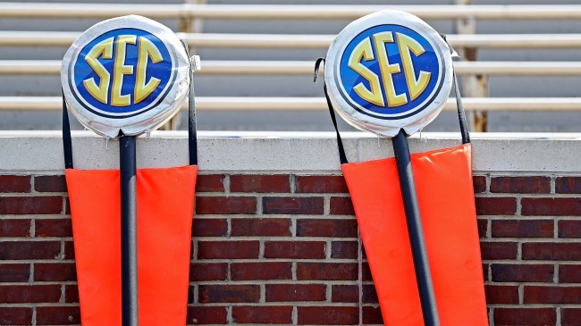 SEC logos on first down markers.