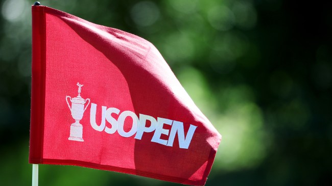U.S. Open logo on golf flag