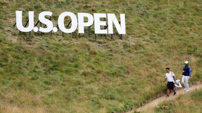 U.S. Open sign at Los Angeles Country Club