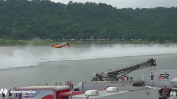 Powerboat Does A Full Backflip At 200 MPH, Sticks The Landing, Keeps Going