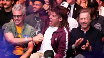 Comedian Theo Von Gets Up Close And Personal With UFC Ring Girl