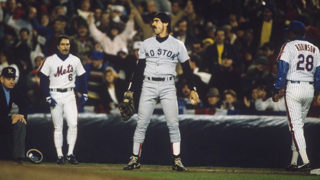 Red Sox first baseman Bill Buckner during the 1986 World Series