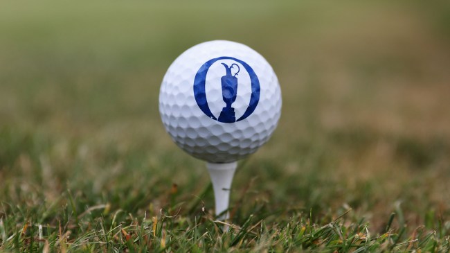 British Open logo on golf ball