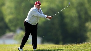 Donald Trump Filmed Shanking One Of The Worst Shots A 2.5 Handicap Golfer Has Ever Hit