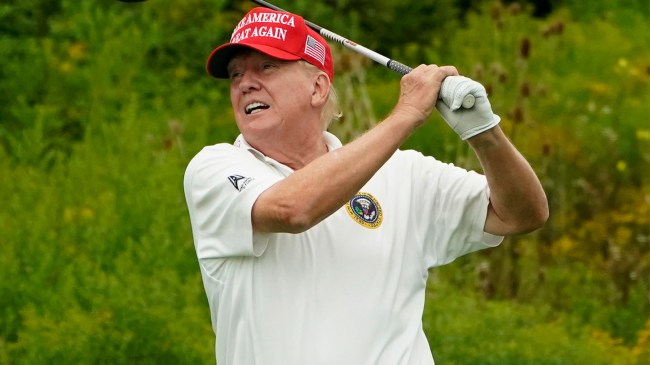 Donald Trump golfing