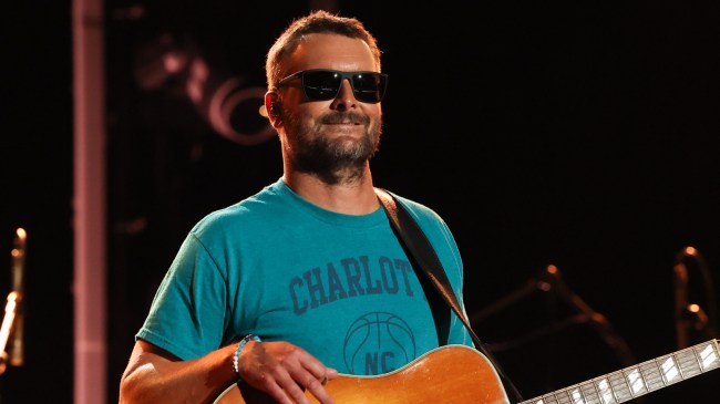 Eric Church plays on stage.