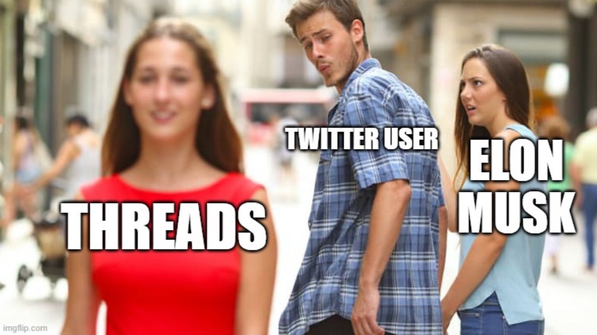 funny meme about Threads vs Twitter
