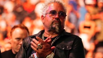 People Are Mad At Guy Fieri For Talking To Donald Trump At UFC 290