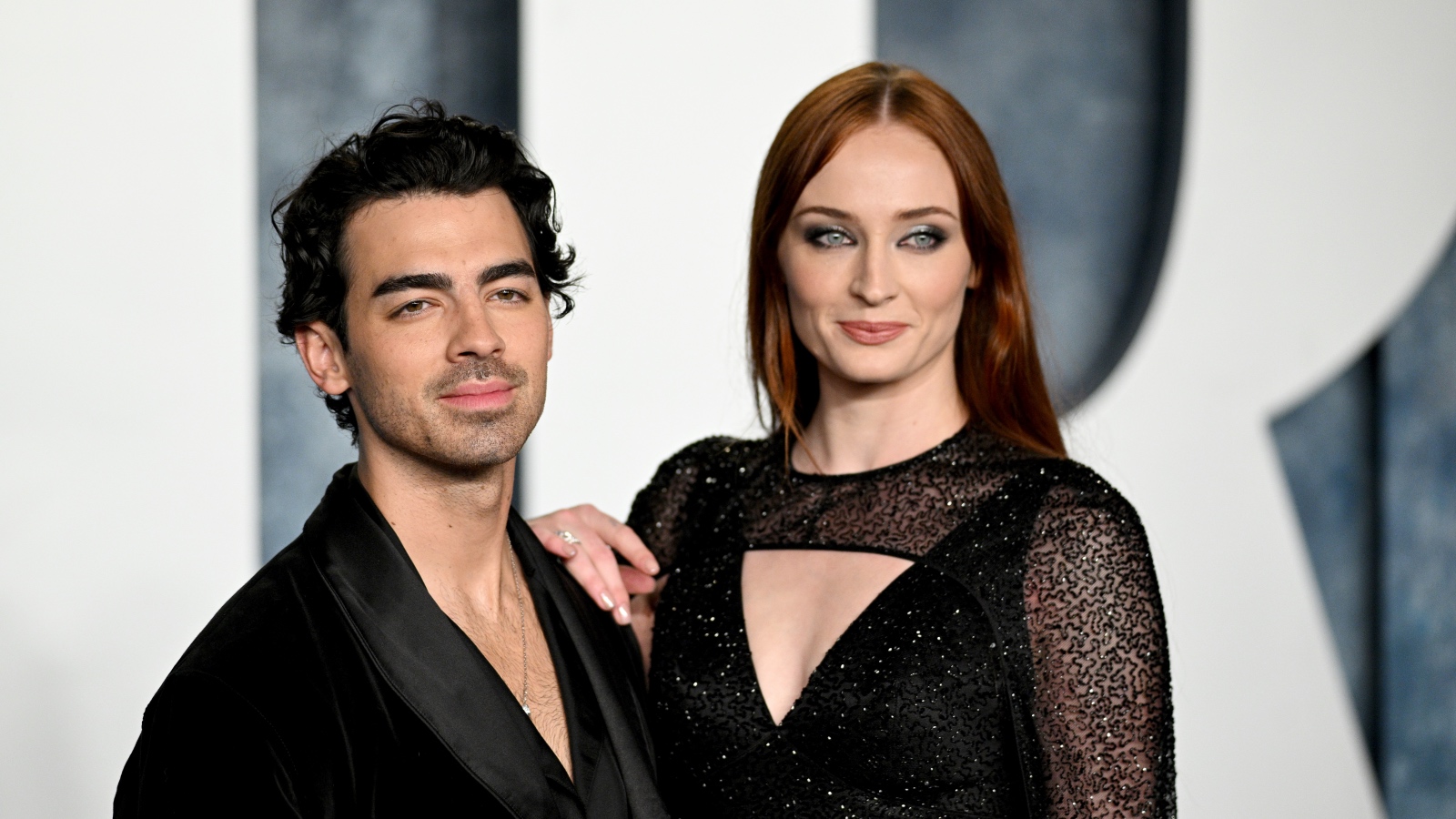 singer Joe Jonas and his wife Sophie Turner on the red carpet