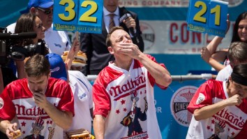 ESPN Announcer Awkwardly Tried To Compare Joey Chestnut To Bill Russell, Immediately Noticed His Mistake