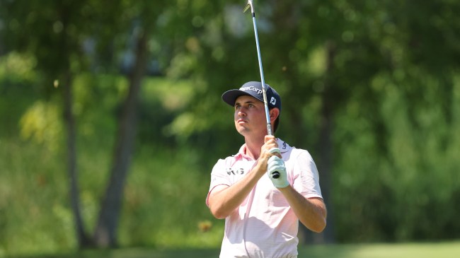 JT Poston takes a shot during his final round at the 3M Open.