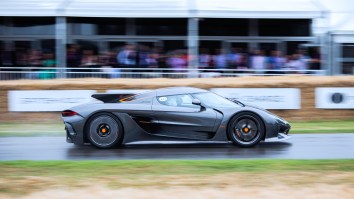 WATCH: Koenigsegg Jesko Supercar Screams Up A Mountain So Fast The Passenger Can Only Laugh Along Maniacally