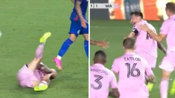 ‘MLS Is Rigged’ Messi Accused Of Flopping, Being Gifted Foul Call Before Scoring Game-Winning Goal In Inter Miami Debut