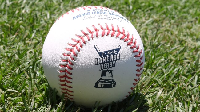 Home Run Derby logo on baseball