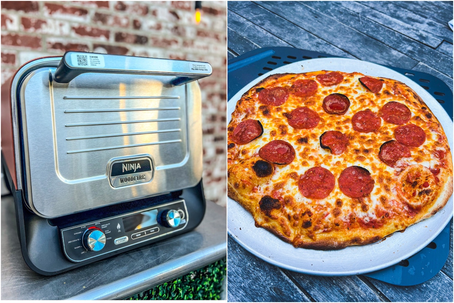 Wood Fired Pizza in 4 Minutes! / On The Ninja WoodFire Outdoor Grill /  Awesome! 