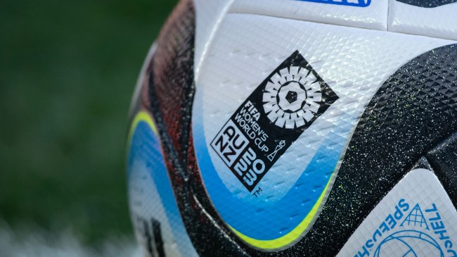 2023 Women's World Cup logo on soccer ball