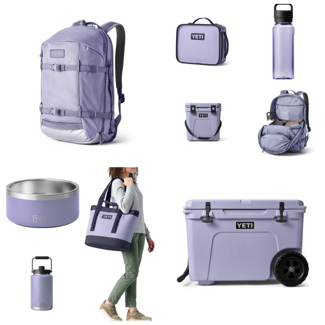 Yeti coolers now come in two new summer colors: Cosmic Lilac and Camp Green