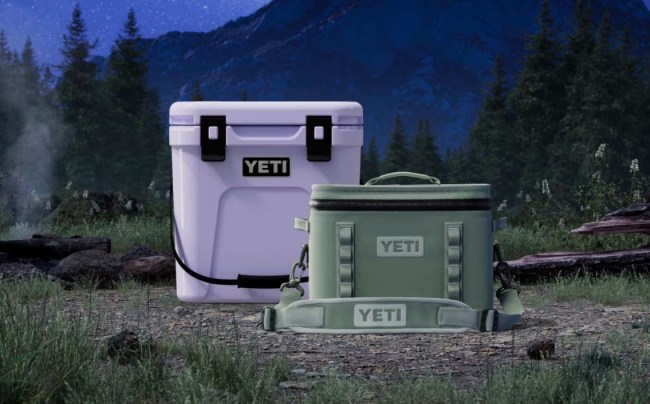 YETI Cosmic Lilac and Cabin Green colors