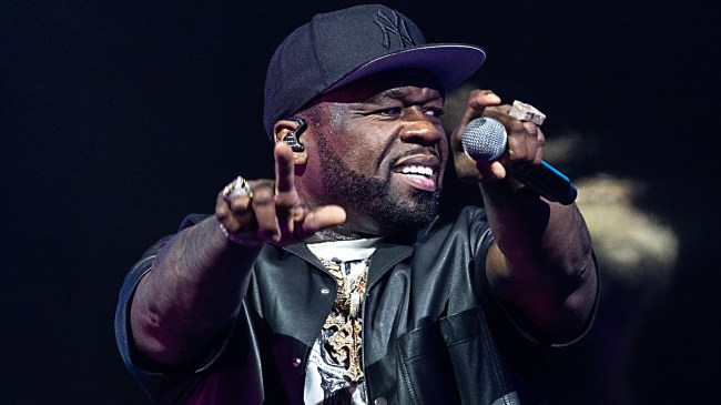 50 Cent performing at concert