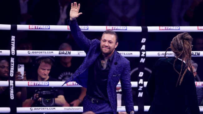 Conor McGregor at Anthony Joshua fight