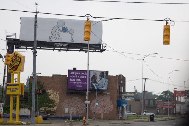 Detroit billboard street art by Kai