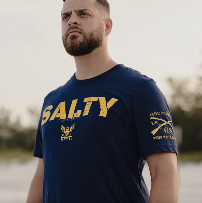 Grunt Style Navy "Salty" T-Shirt