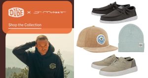 Shop HEYDUDE x Jess Mudgett collection for artist-designed moccasins, sneakers, and gear