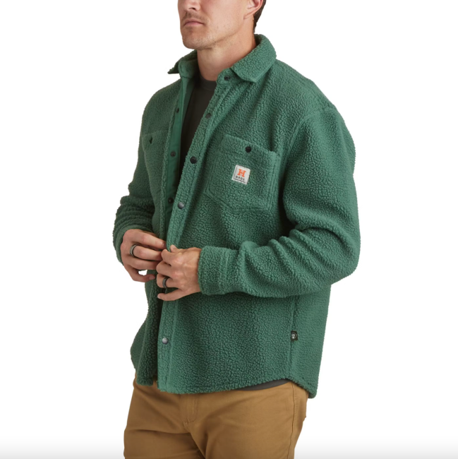 Howler Brothers Allegheny Fleece Shirt Jacket; shop fall fashion at Huckberry