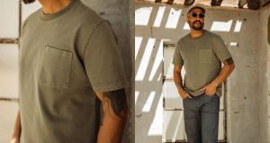 Flint and Tinder American Heavyweight Pocket T-Shirt available at Huckberry