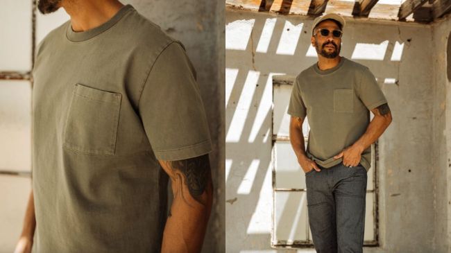 Flint and Tinder American Heavyweight Pocket T-Shirt available at Huckberry