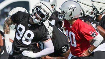 Raiders Jimmy Garoppolo, Maxx Crosby ‘Got Into it’ At Practice; Crosby Forced To Run A Lap