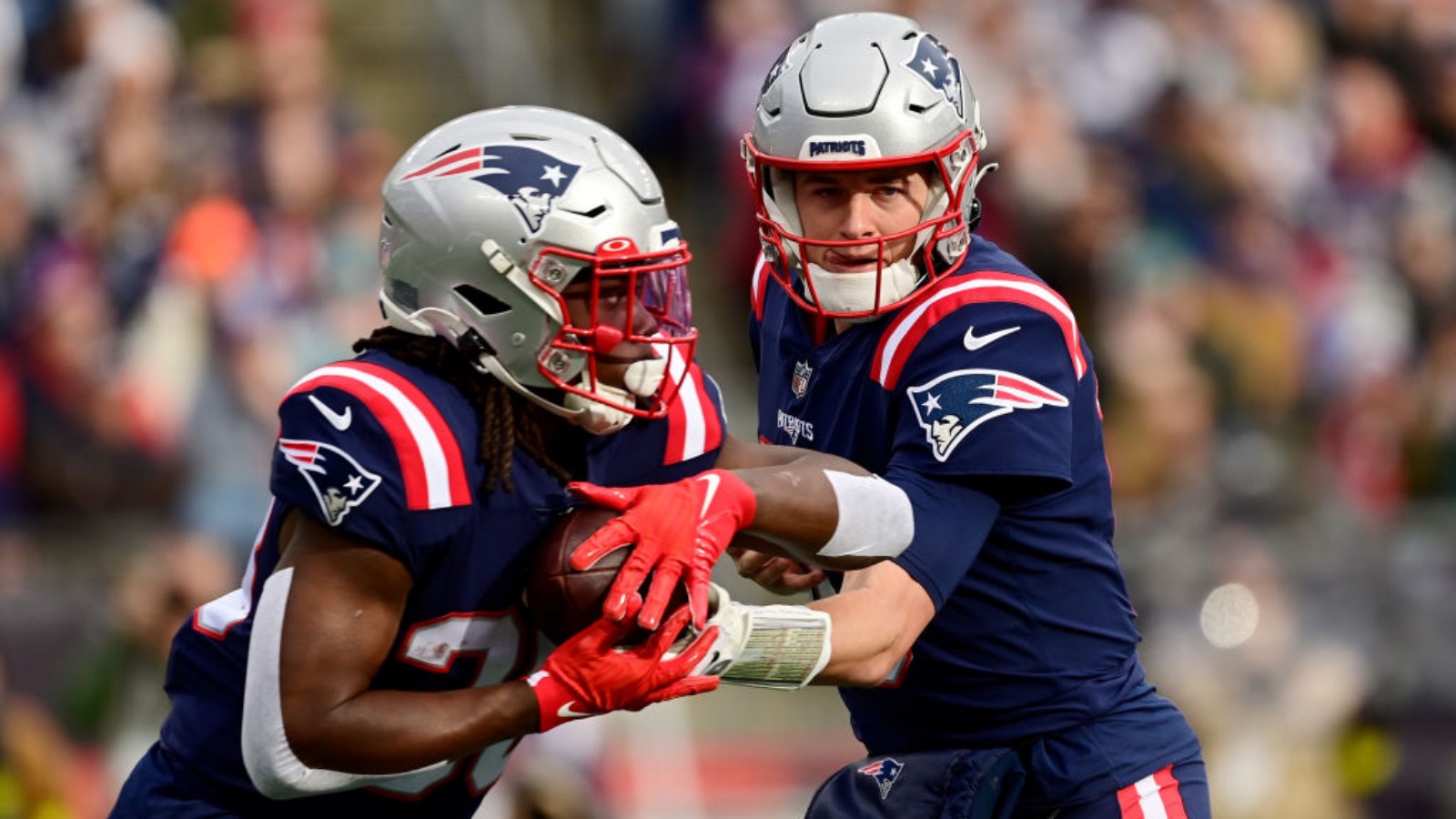 Patriots RB Rhamondre Stevenson not spotted at practice