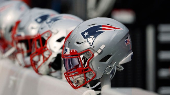 New England Patriots helmets