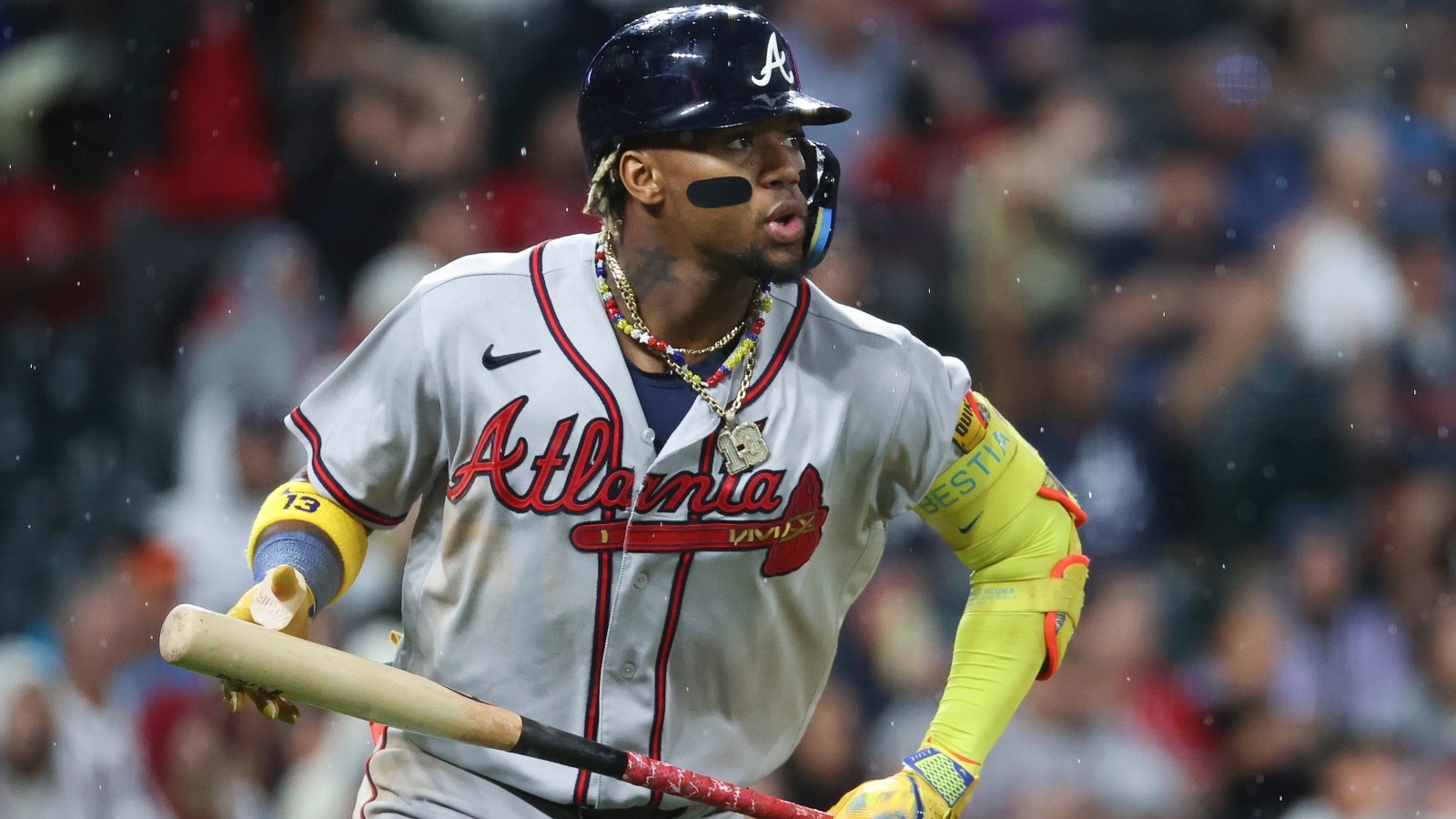 Multiple Fans Rush Field and Make Contact With Braves' Ronald Acuña -  Sports Illustrated