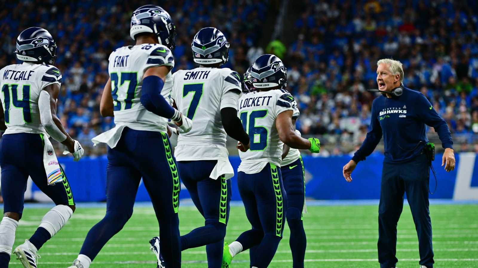 Seahawks WR Cade Johnson taken to hospital as precaution following