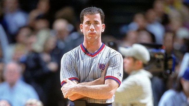 Tim Donaghy looks on during a game
