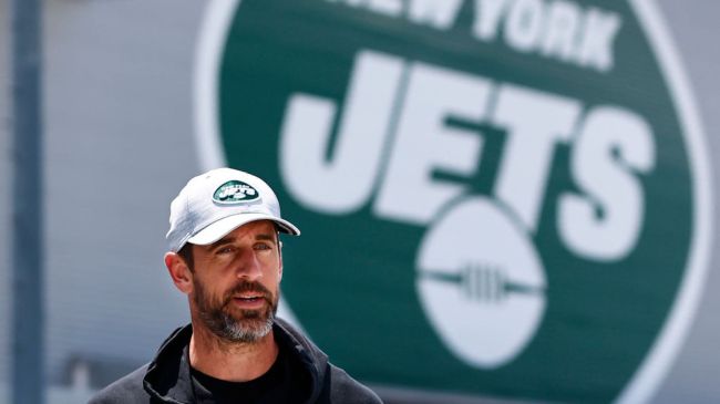aaron rodgers at new york jets training camp