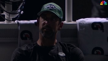 Aaron Rodgers Becomes A Meme During Jets-Browns Game Delay
