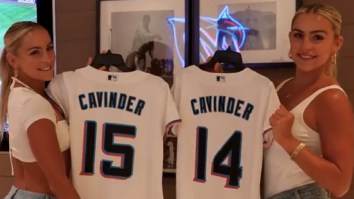 The Cavinder Twins’ Marlins-Inspired Outfits Go Viral After Throwing Out First Pitch At Loan Depot Park