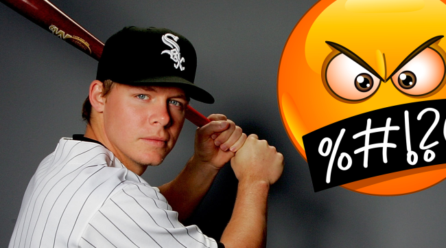 chris getz white sox angry face