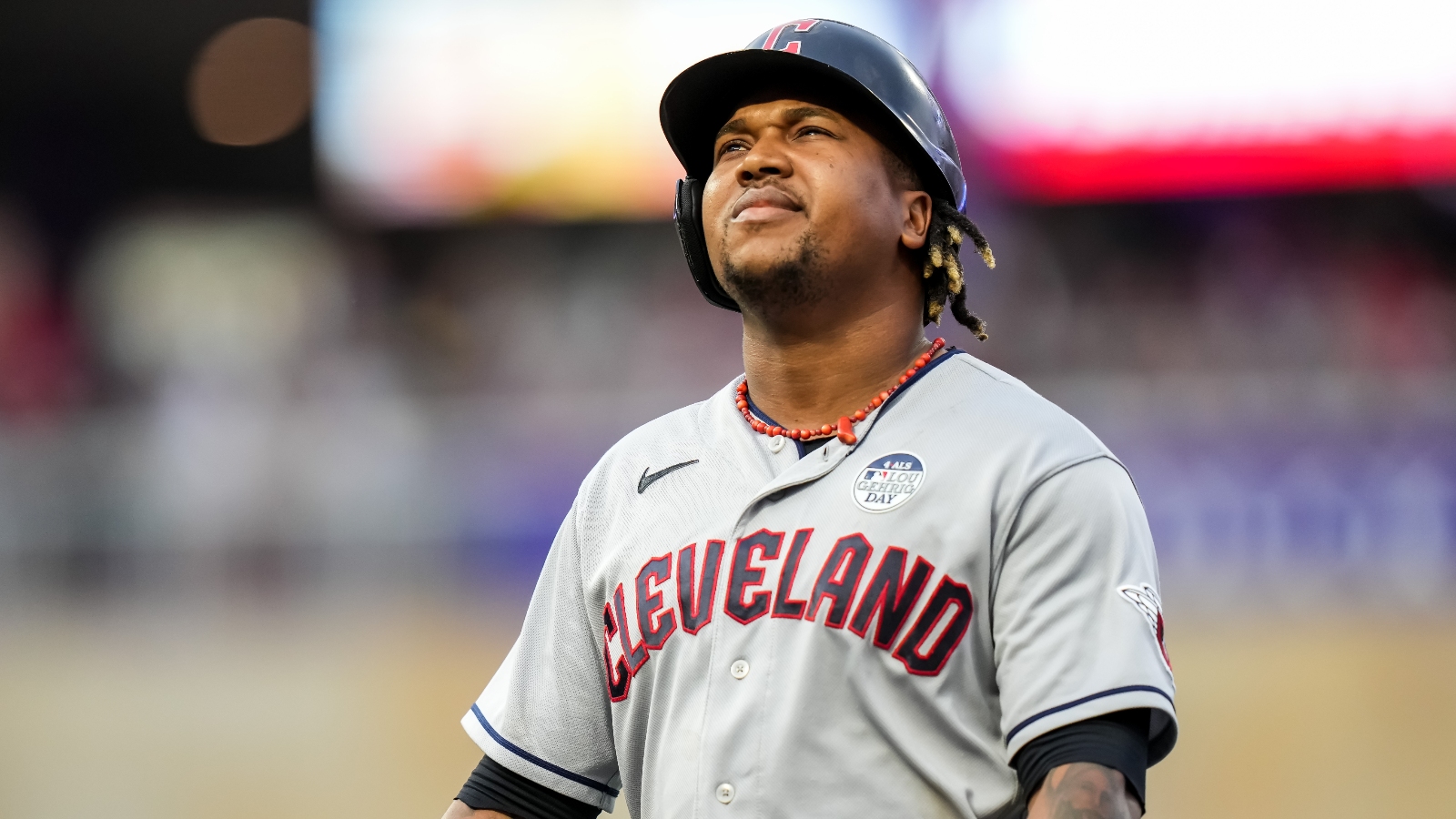 Jose Ramirez of the Cleveland Guardians and Tim Anderson of the News  Photo - Getty Images