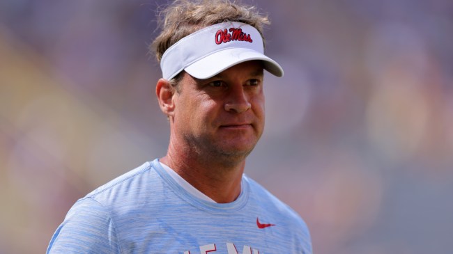 Lane Kiffin at an Ole Miss game.