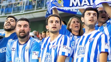 Spanish Soccer Fans Hilariously Ambush Random Guy At Airport After Team Fails To Sign Notable Player