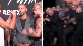 Jake Paul’s Bodyguard Tried To Fight Nate Diaz, Ugly Brawl Breaks Out During Paul-Diaz Press Conference