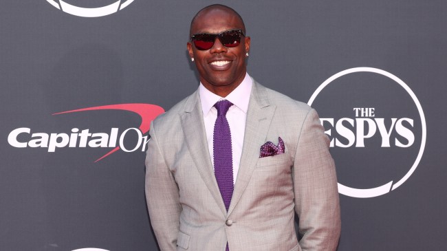 Terrell Owens poses for a photo at the Espys.