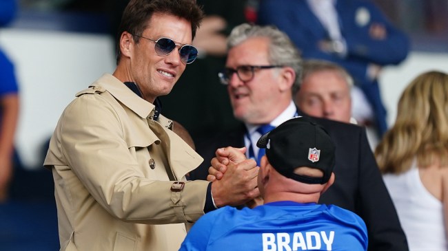 Tom Brady at a Birmingham City soccer game