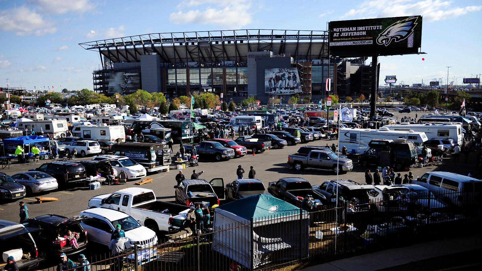 Eagles Fan Organizes Massive Drive-In Tailgate Party for Opening Day