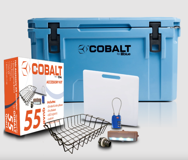 Cobalt 55 Quart Roto-Molded Super Cooler Starter Bundle 