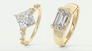 Shop Frank Darling's Starlette and Lunette collections of engagement rings